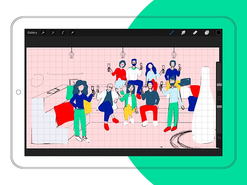 bonitasoft-christmas-digital-card-sketch-illustration-pilar-rios