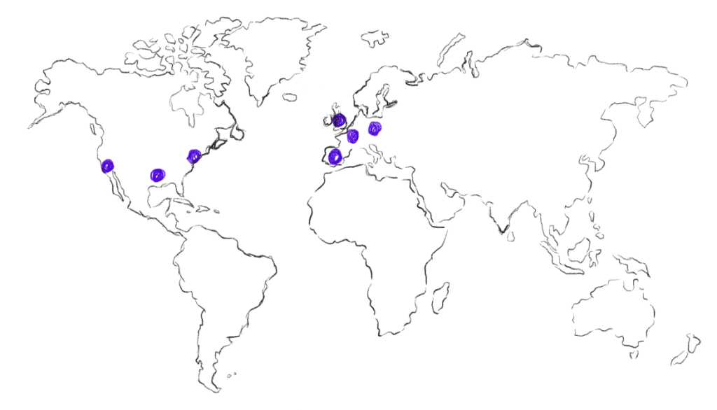 International brand design clients in Spain, UK, France and the US