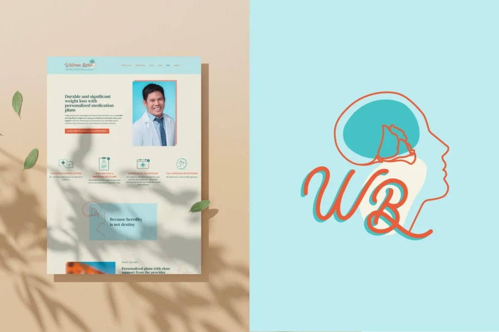 Wellness Barre brand identity and website design for health practitioner by Pilar Rios